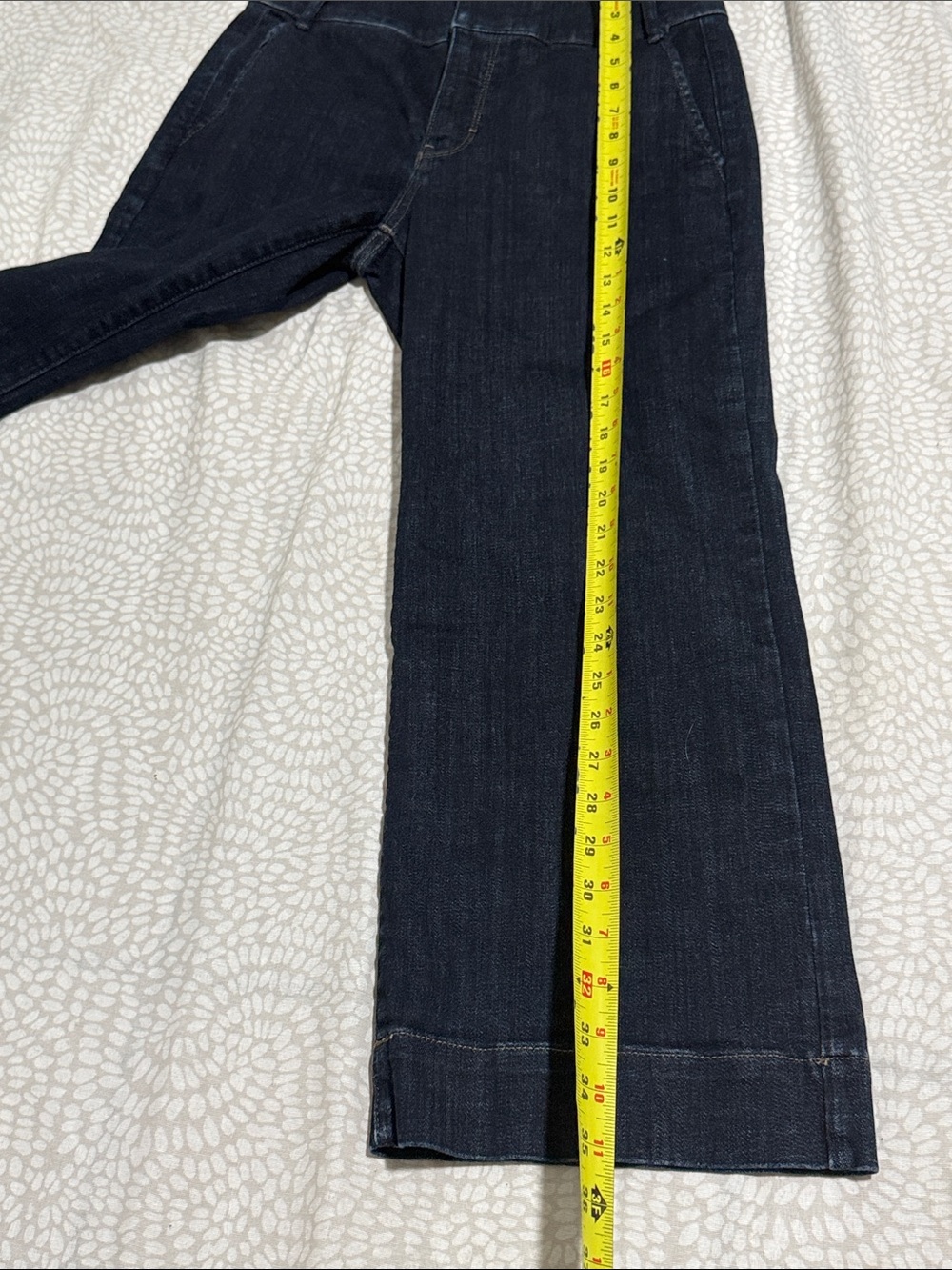 White House Black Market Wide-Leg Jeans in Dark Indigo - Picture 5 of 12